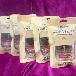 Set of five 1 oz moisturizing pocket size hand sanitizer sprays.